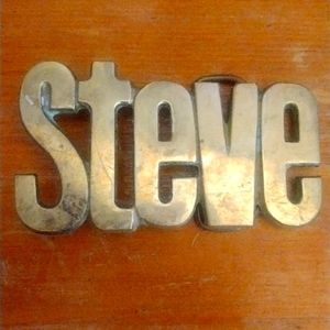 STEVE brass belt buckle